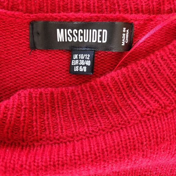 Womans Christmas sweater "MISSGUIDED" size 6/8 - Picture 3 of 7